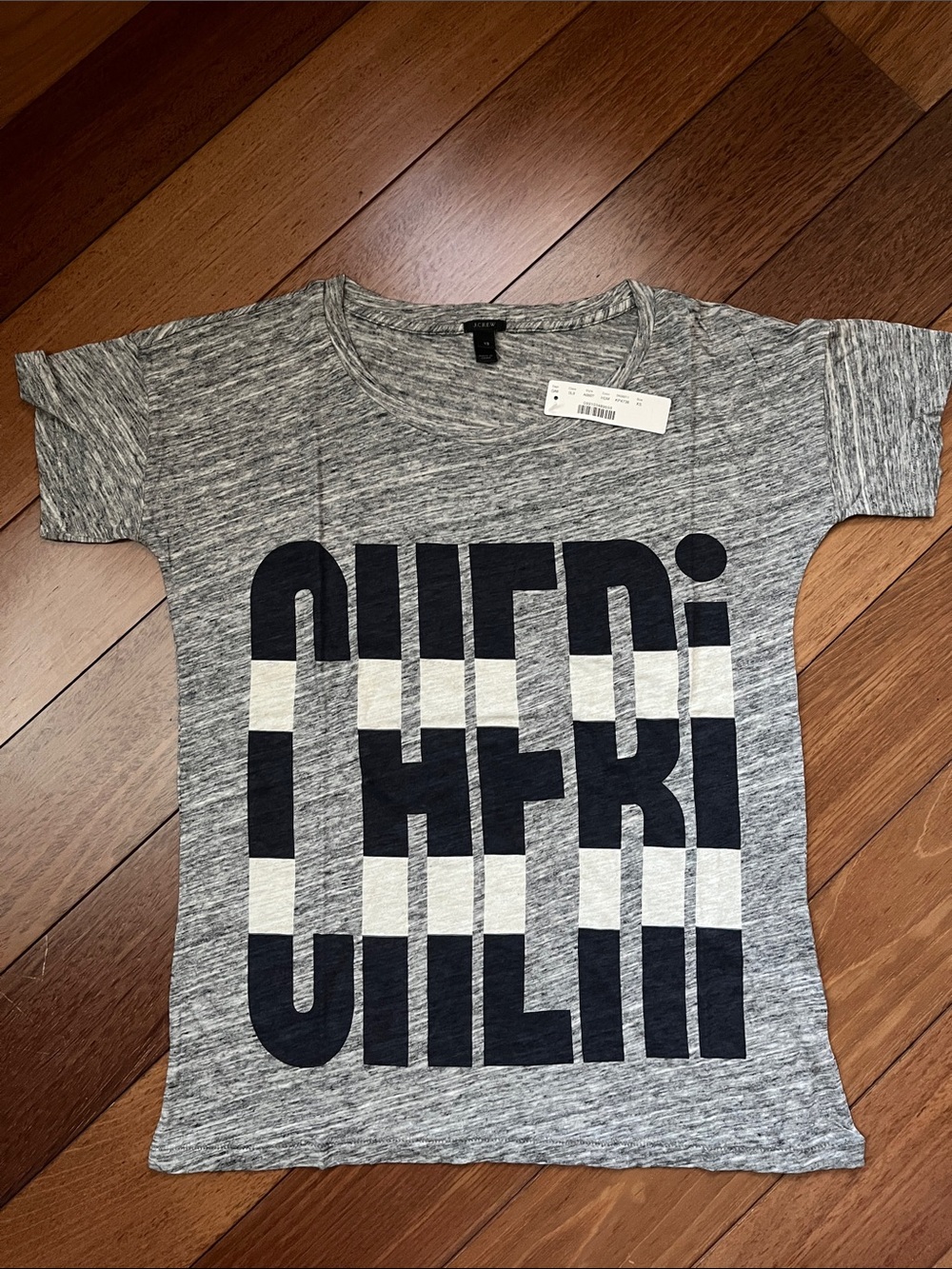 NWT J. Crew Cheri Logo Tee